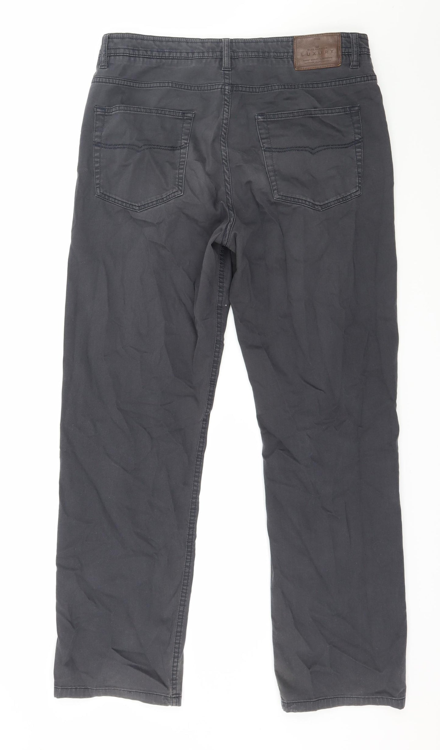 Marks and Spencer Mens Grey   Trousers  Size 34 in L31 in