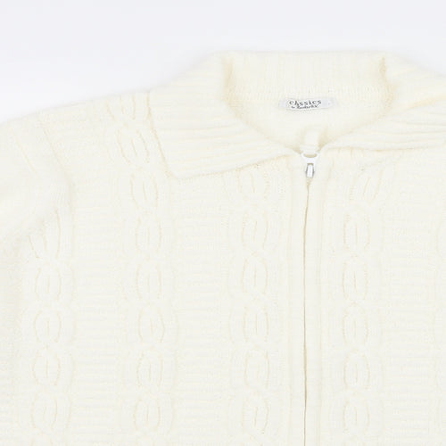 Berkertex Womens Ivory  Knit Cardigan Jumper Size 18