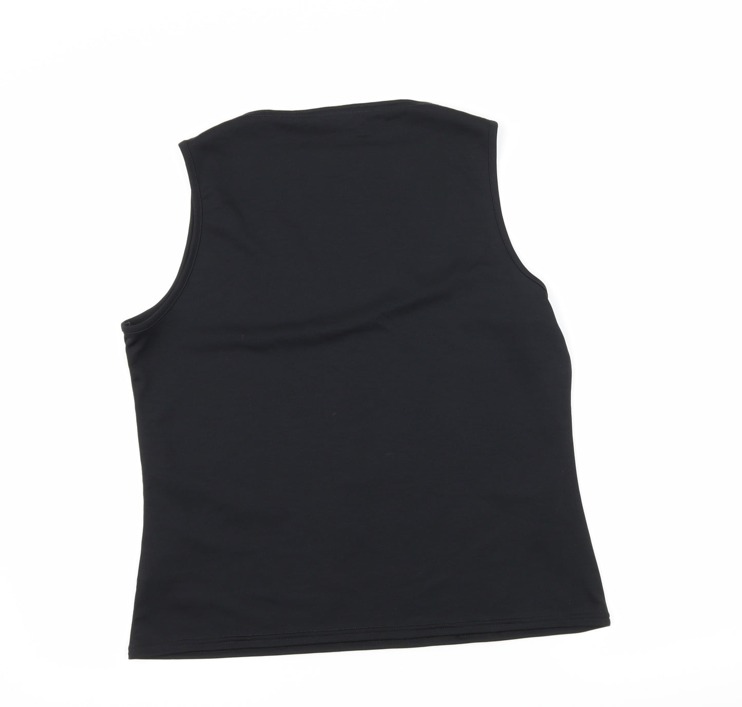 New Look Womens Black Geometric Jersey Camisole Tank Size 18