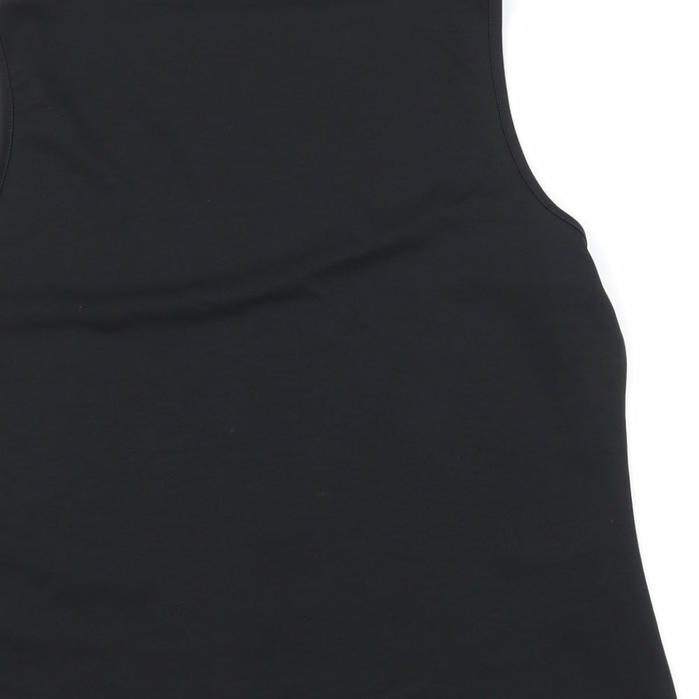 New Look Womens Black Geometric Jersey Camisole Tank Size 18