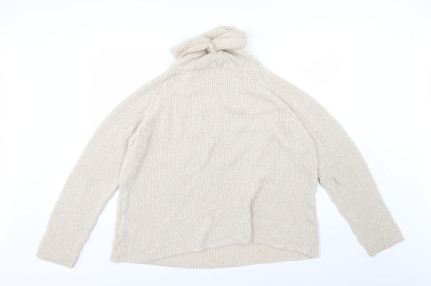 Light Before Dark Womens Beige  Knit Pullover Jumper Size M