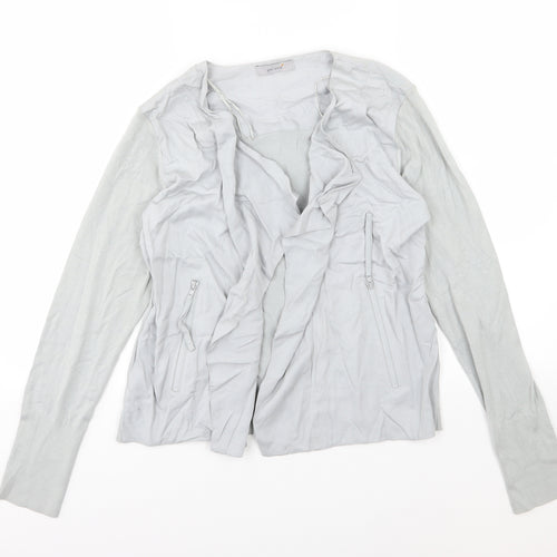Per Una Womens Grey  Knit Jacket  Size 12