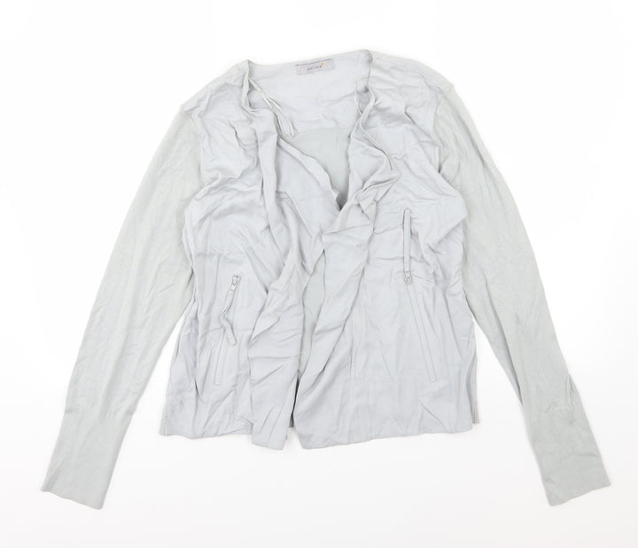 Per Una Womens Grey  Knit Jacket  Size 12