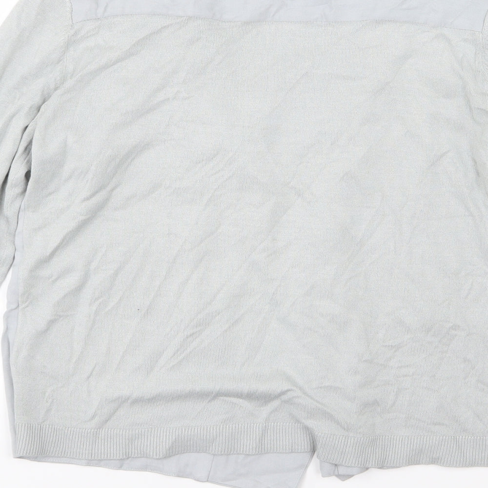 Per Una Womens Grey  Knit Jacket  Size 12