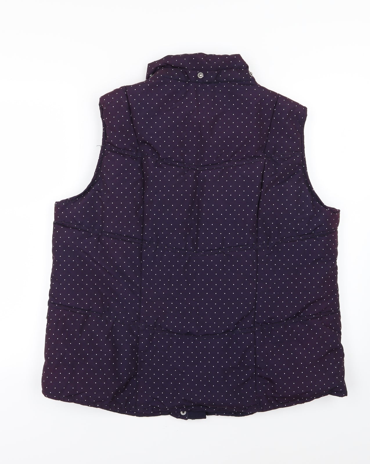 TU Womens Blue Polka Dot  Gilet Jacket Size 16