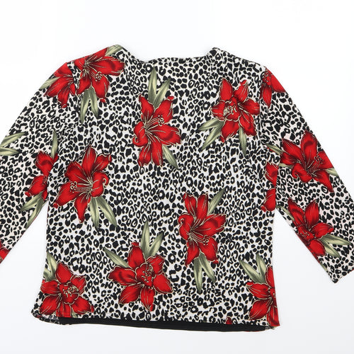 Preqworn Womens Multicoloured Animal Print  Basic Blouse Size M  - Floral