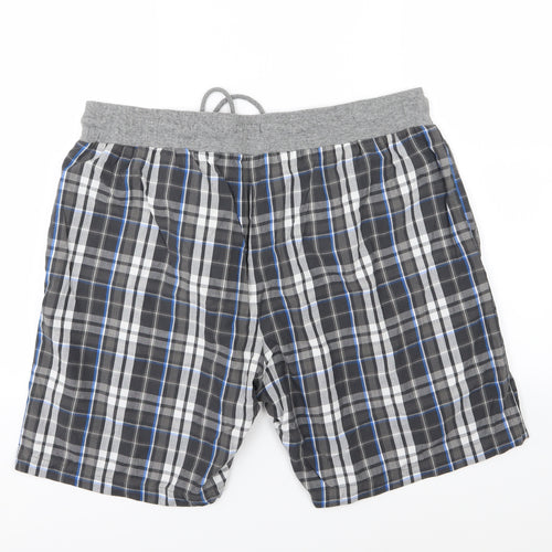 F&F Mens Grey Striped Jersey  Pyjama Pants Size 2XL