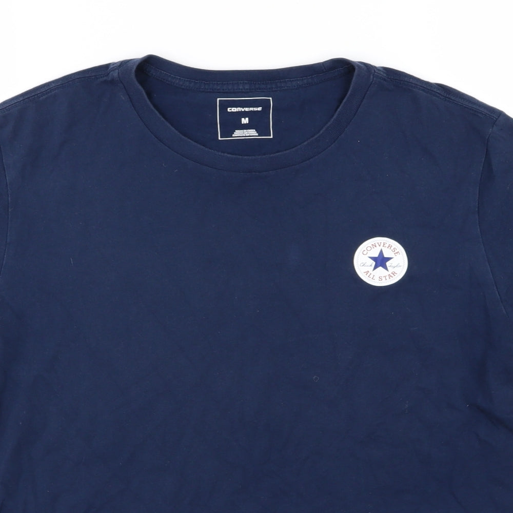 Converse Mens Blue  Jersey  T-Shirt Size M