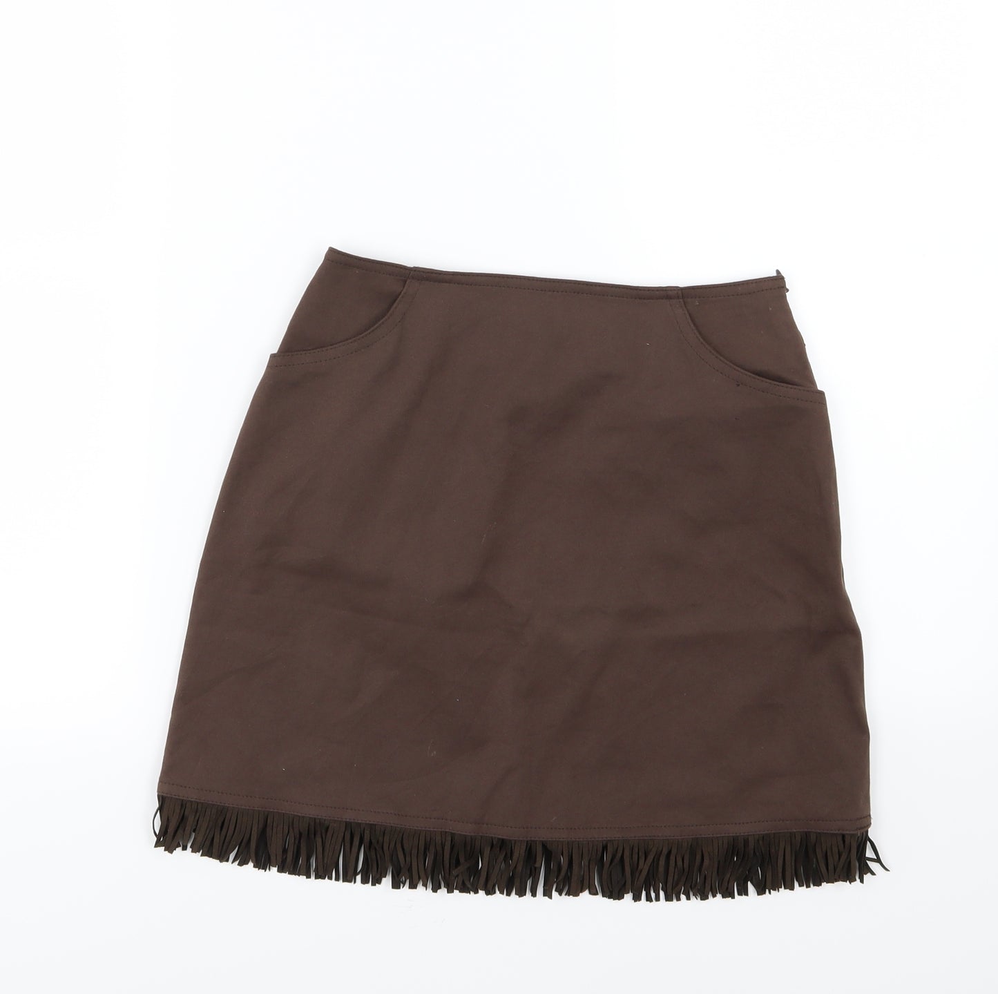 Preworn Womens Brown   A-Line Skirt Size XS