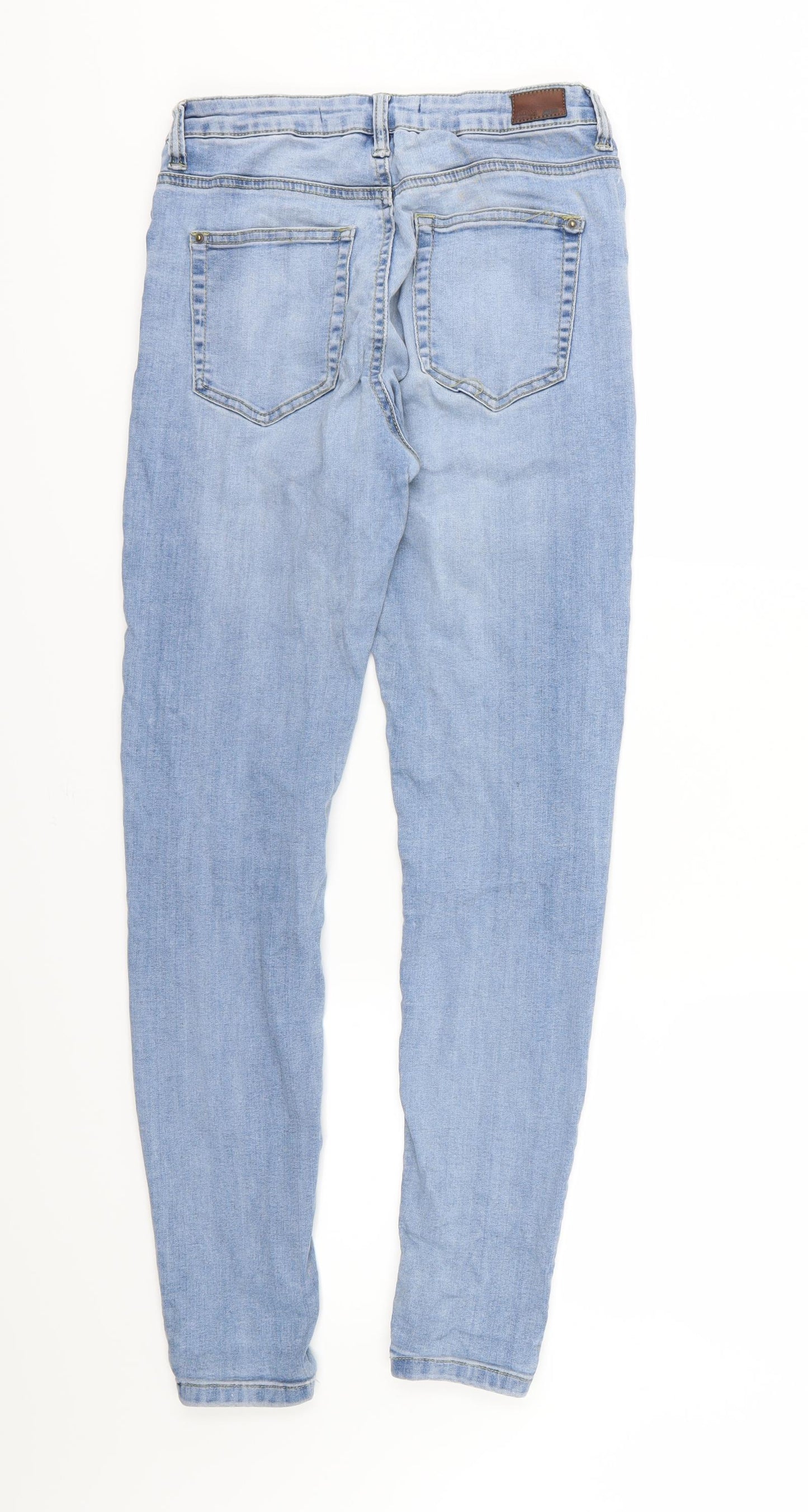 Bershka Womens Blue  Denim Skinny Jeans Size 10 L29 in