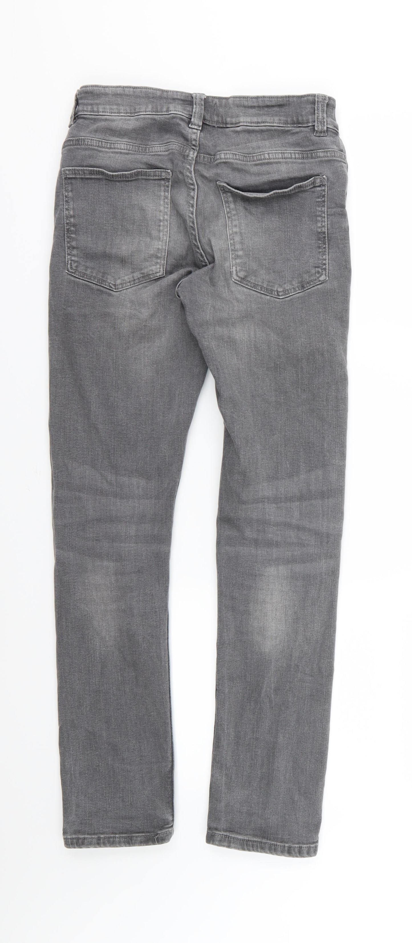 NEXT Boys Grey  Denim Straight Jeans Size 12 Years
