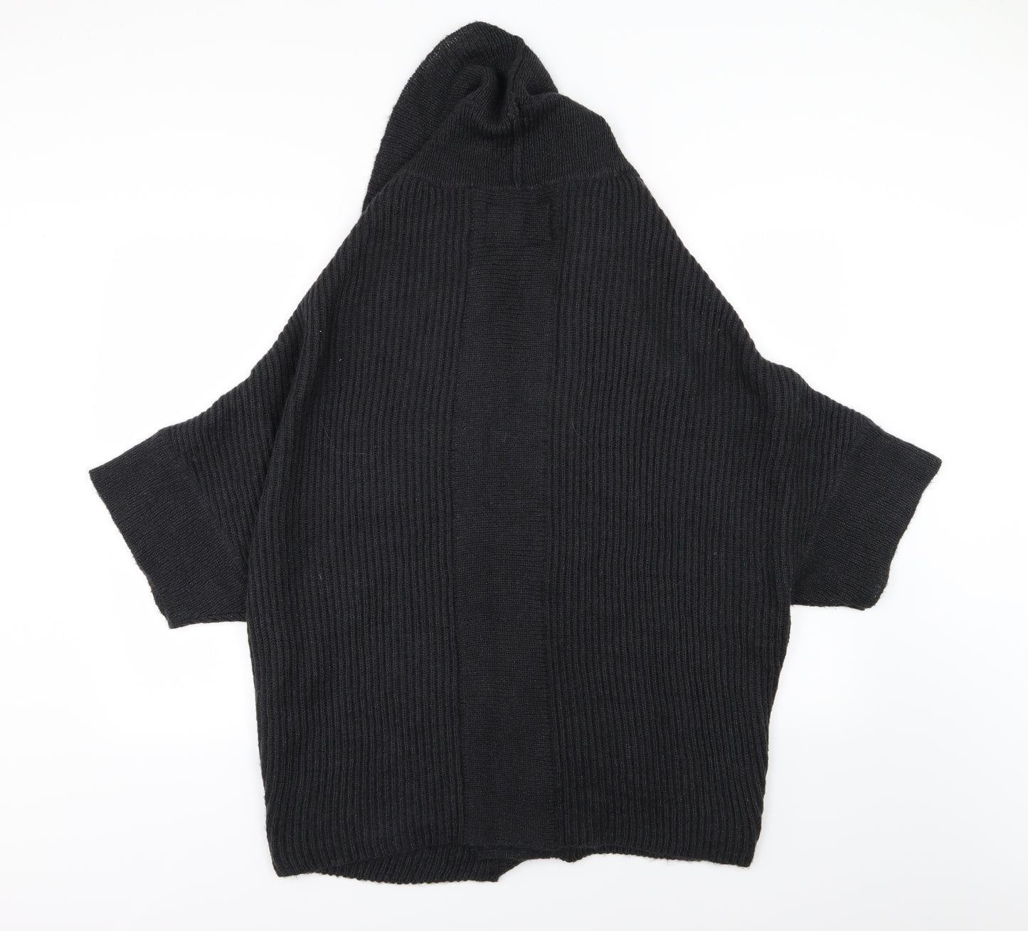 All Saints Womens Black  Knit Cardigan Jumper Size 14