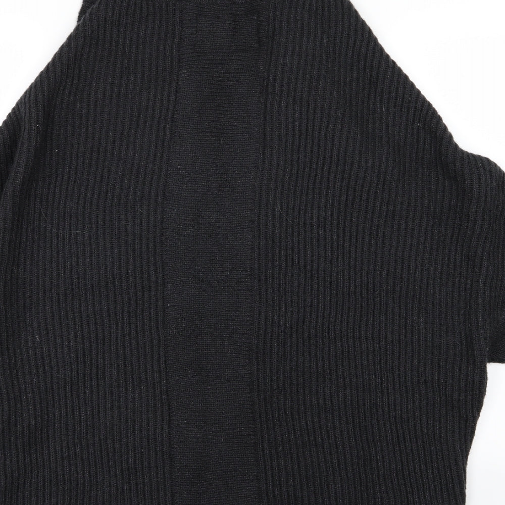 All Saints Womens Black  Knit Cardigan Jumper Size 14