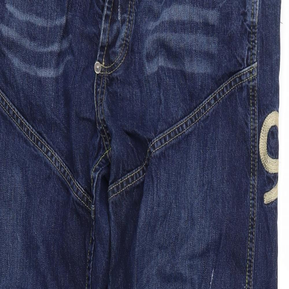 G-Star Mens Blue  Denim Straight Jeans Size 34 L32 in