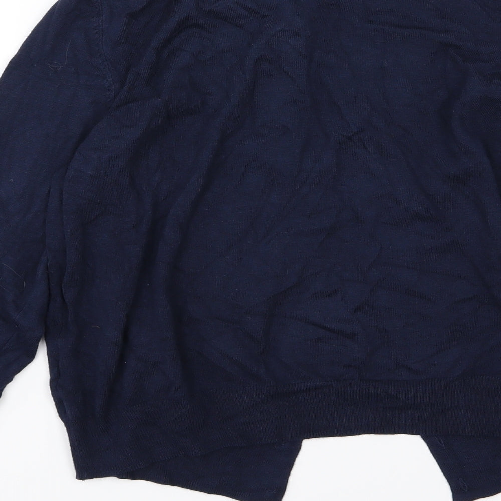 Marks and Spencer Womens Blue  Knit Cardigan Jumper Size 14