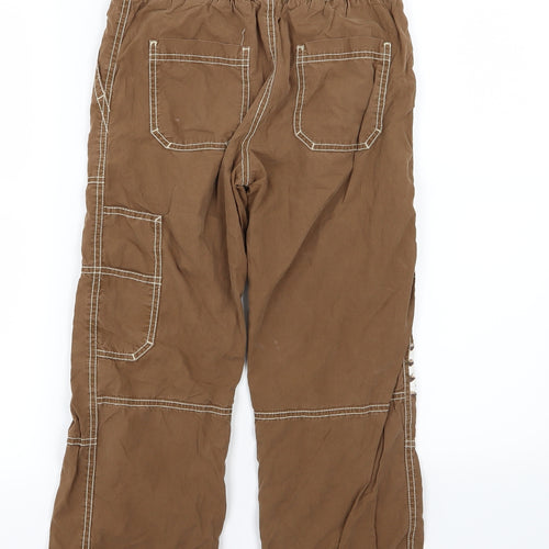 Mini Boden Girls Brown  Damask Cargo Trousers Size 10 Years