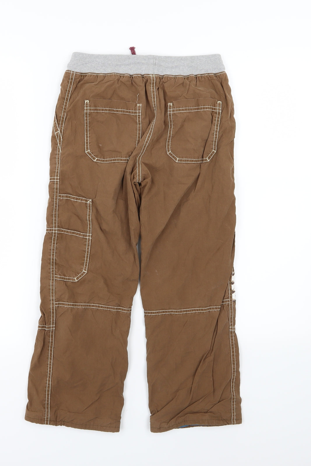 Mini Boden Girls Brown  Damask Cargo Trousers Size 10 Years