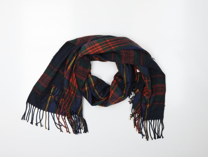 Preworn Womens Blue Check   Scarf