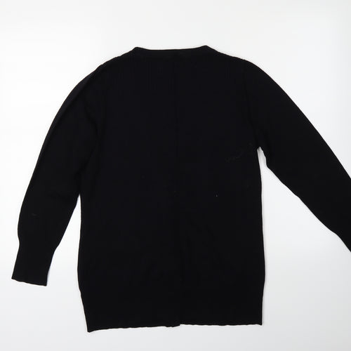 George Womens Black  Knit Cardigan Jumper Size 14
