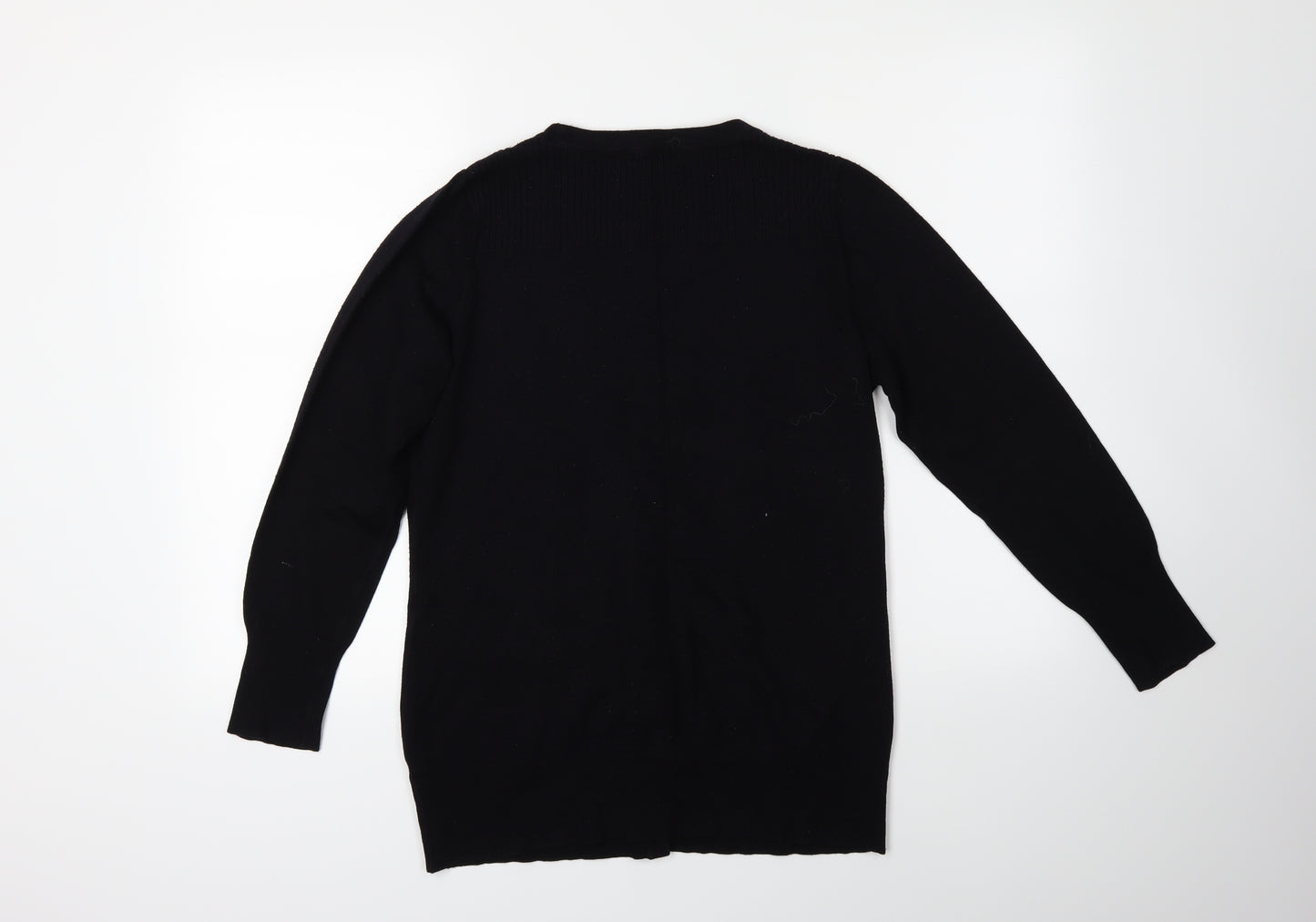 George Womens Black  Knit Cardigan Jumper Size 14