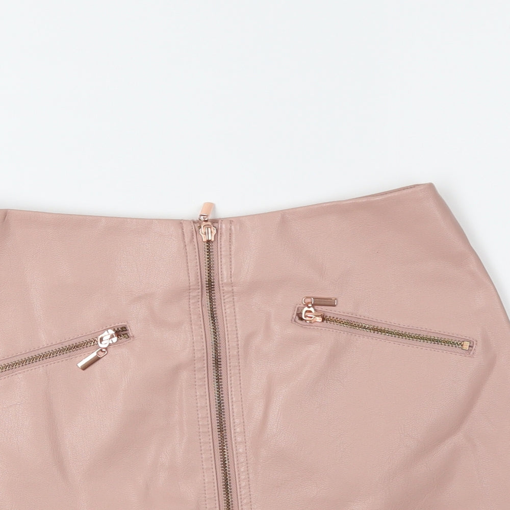 New Look Womens Pink   Mini Skirt Size 8