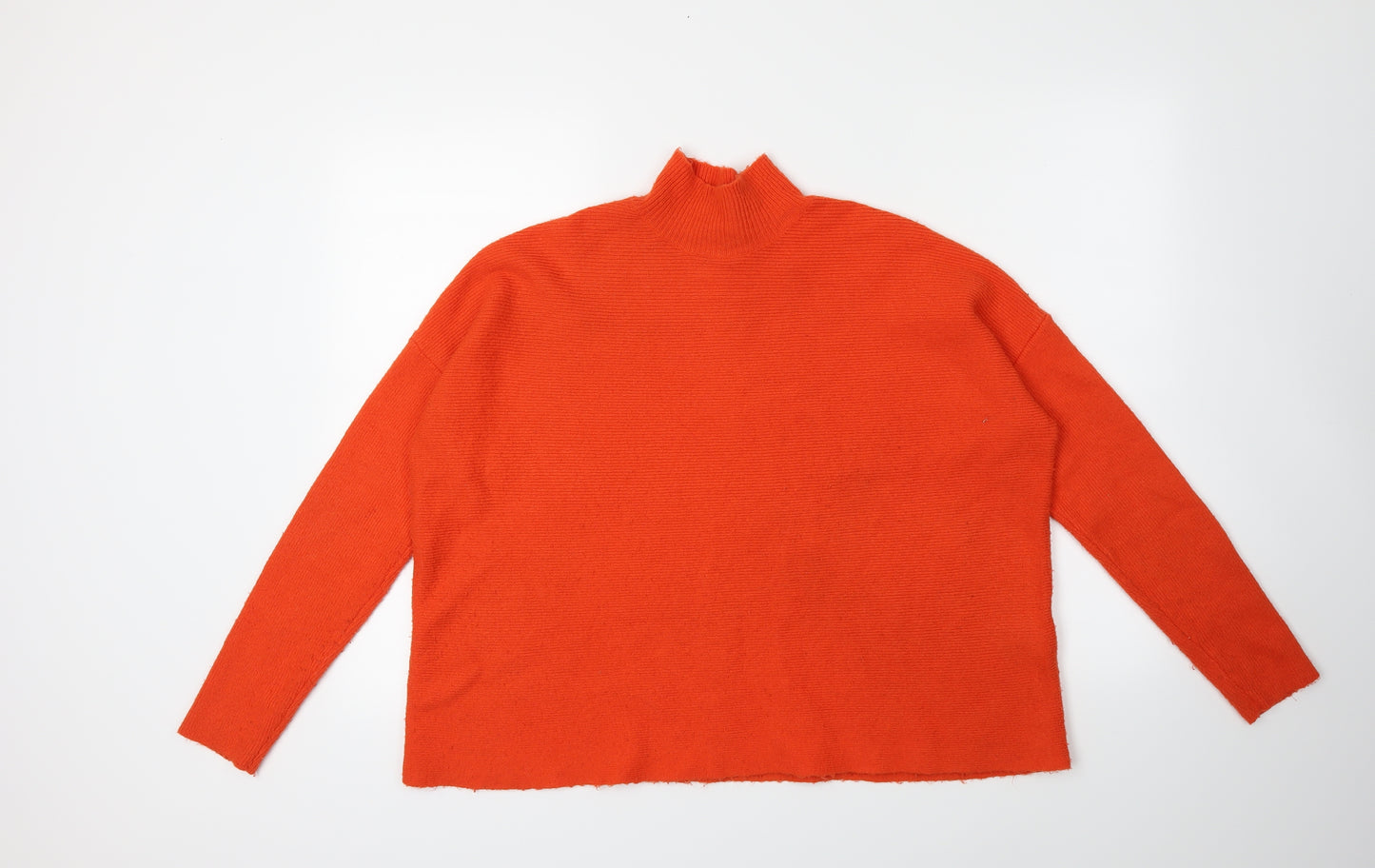 Warehouse Womens Orange  Knit Pullover Jumper Size M