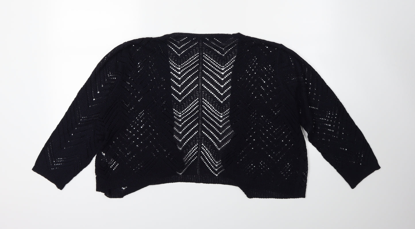 Bonmarché Womens Blue   Cardigan Jumper Size M