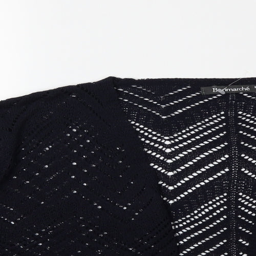 Bonmarché Womens Blue   Cardigan Jumper Size M