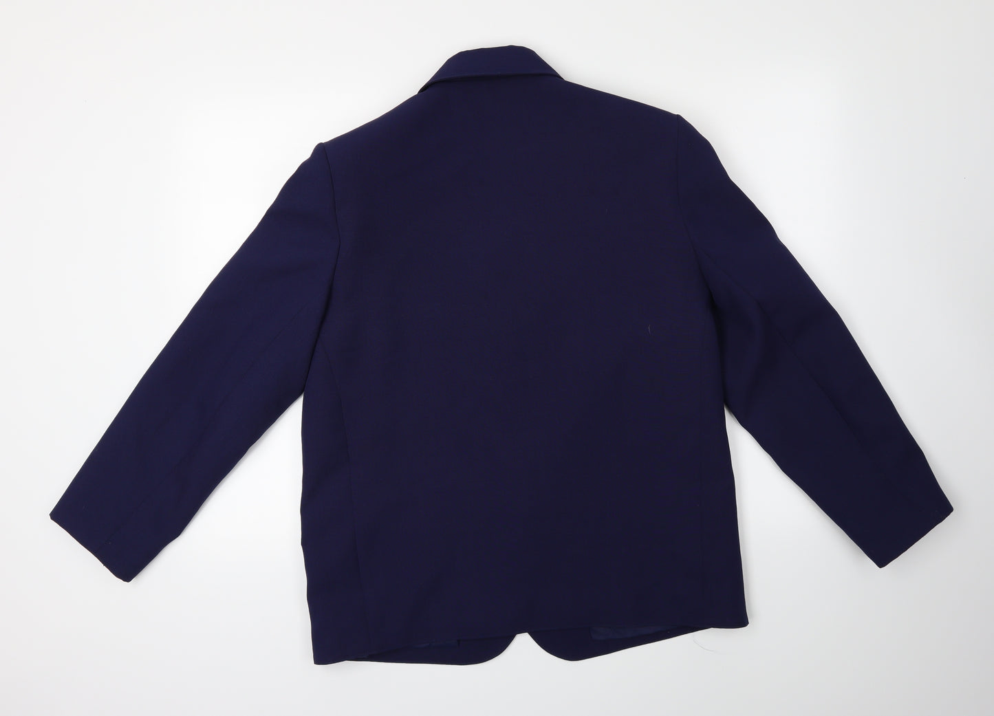 Preworn Womens Blue   Jacket Suit Jacket Size 14