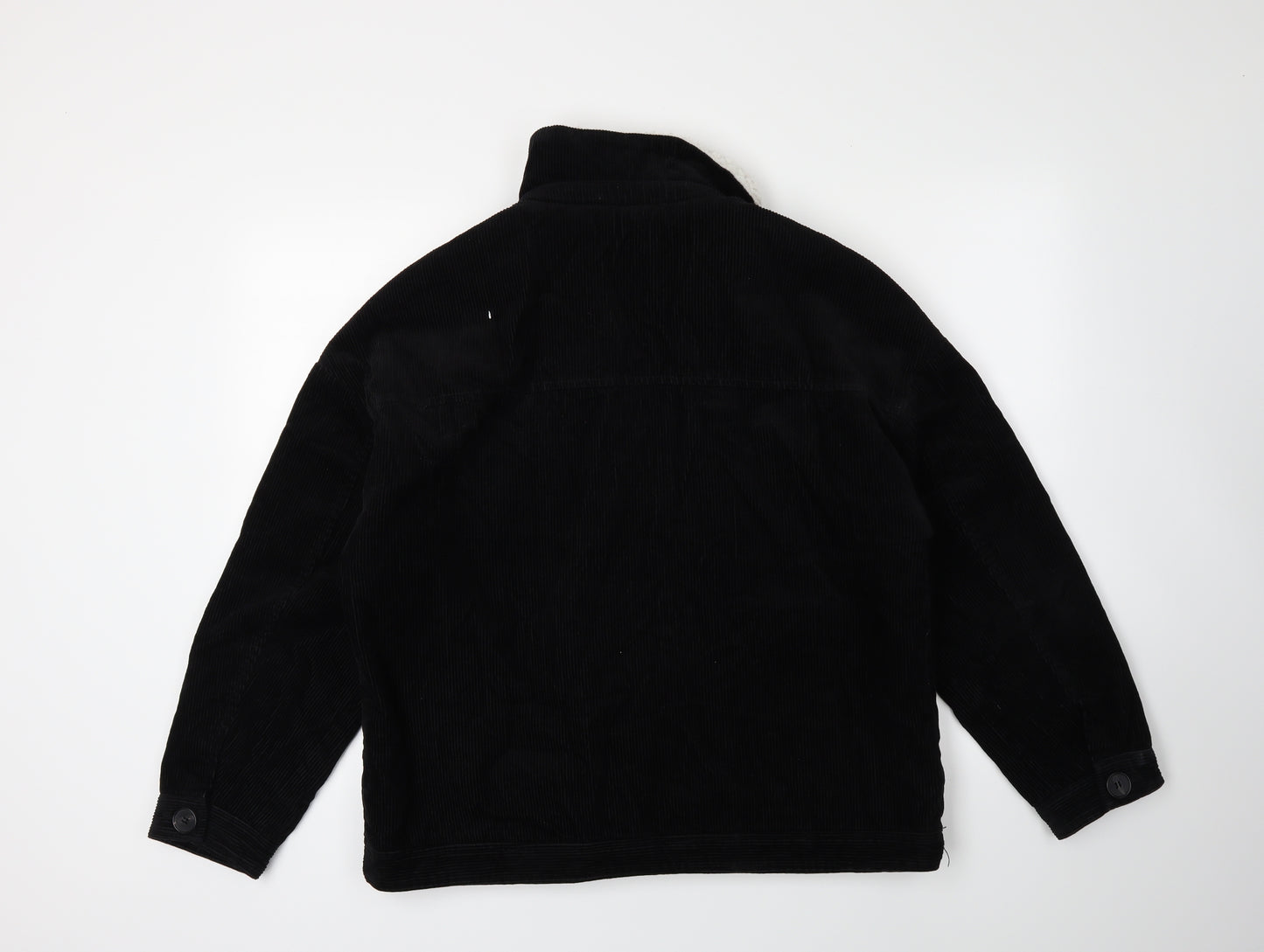 Denim & Co. Womens Black  Corduroy Jacket  Size 16