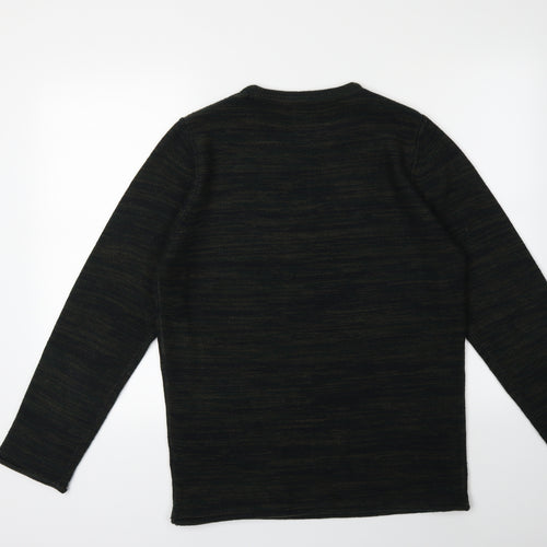 New Look Mens Green  Knit Pullover Jumper Size M