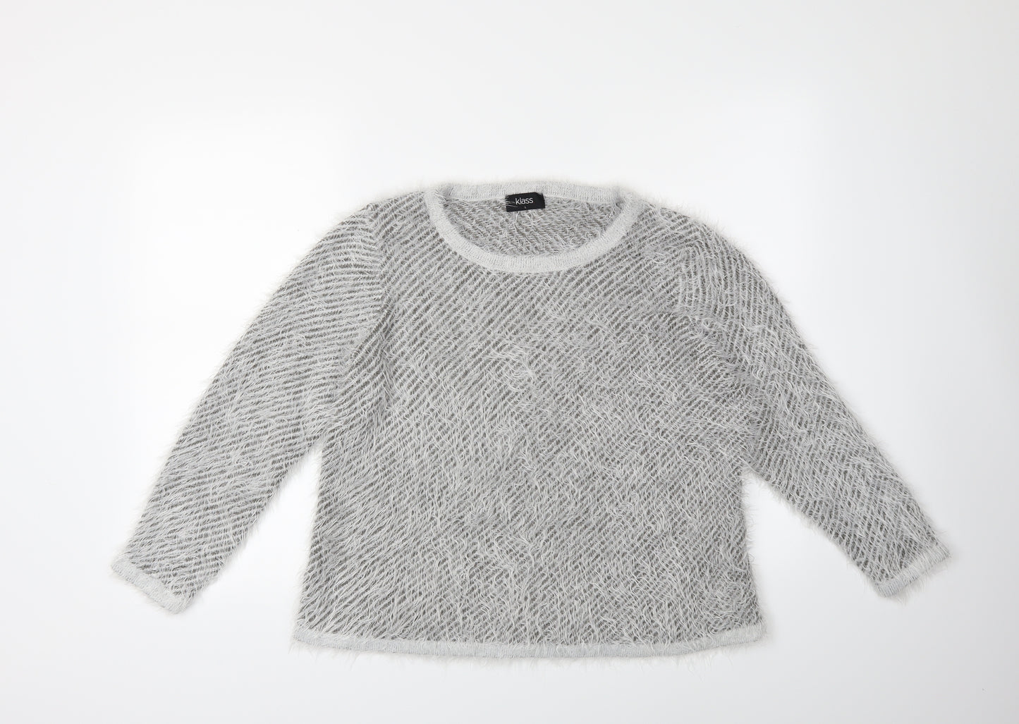 Klass Womens Grey   Pullover Jumper Size L