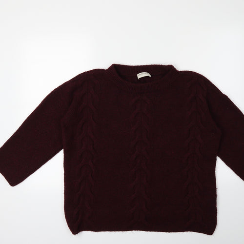 Marks and Spencer Womens Red  Knit Pullover Jumper Size 16