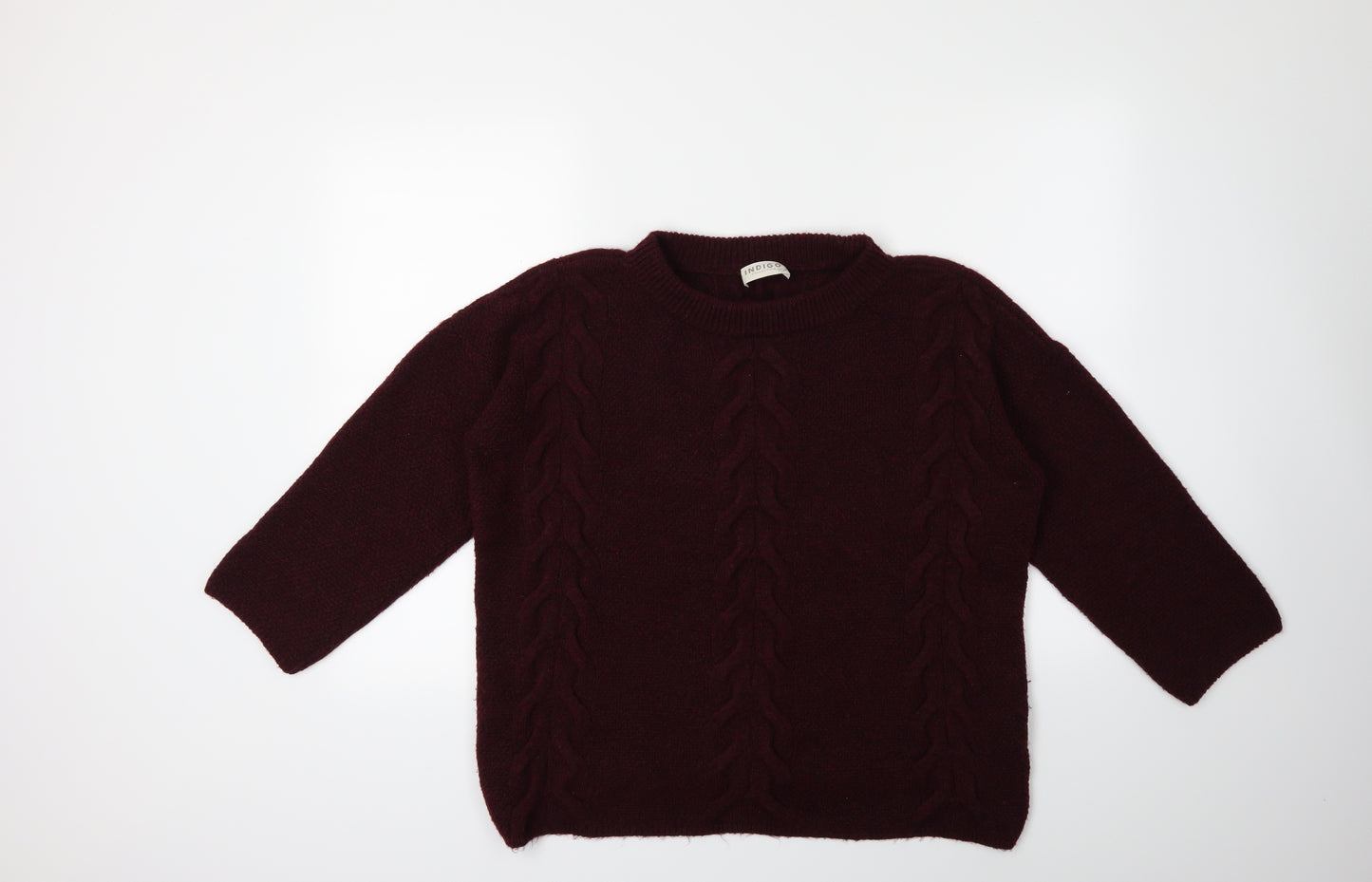 Marks and Spencer Womens Red  Knit Pullover Jumper Size 16