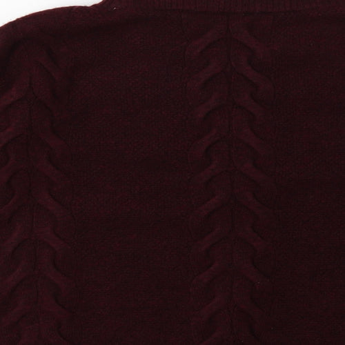 Marks and Spencer Womens Red  Knit Pullover Jumper Size 16