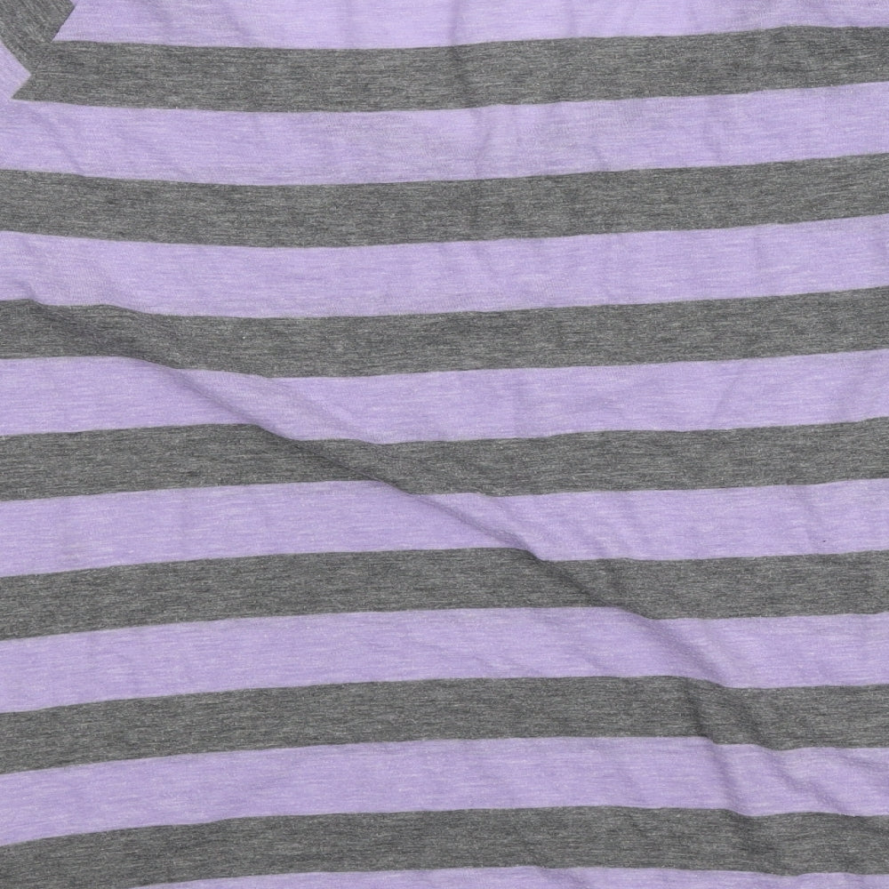 Victoria's Secret Womens Multicoloured Striped  Basic T-Shirt Size L