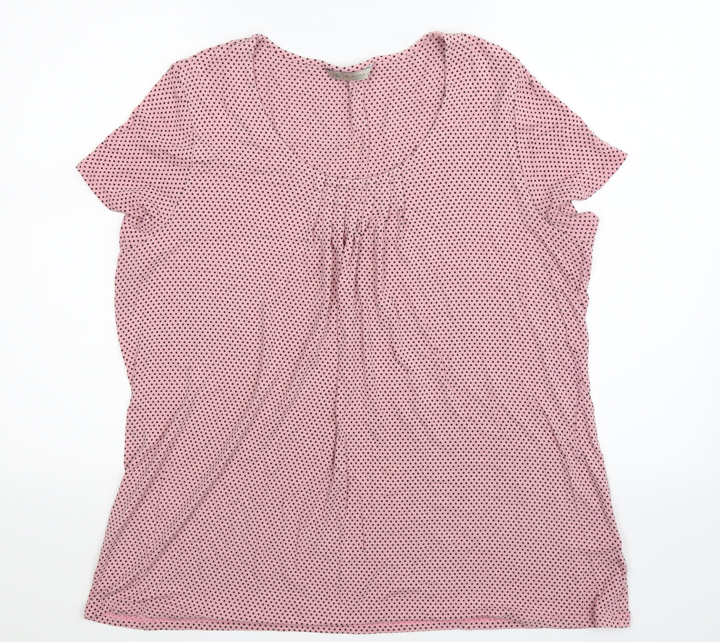 Marks and Spencer Womens Pink   Basic T-Shirt Size 18