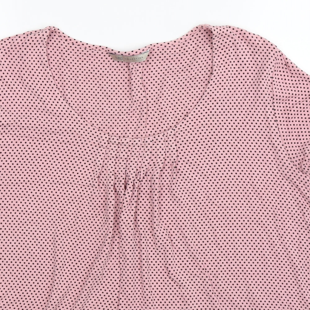 Marks and Spencer Womens Pink   Basic T-Shirt Size 18