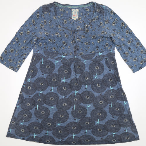 MANTARAY PRODUCTS Womens Blue Geometric  Fit & Flare  Size 20
