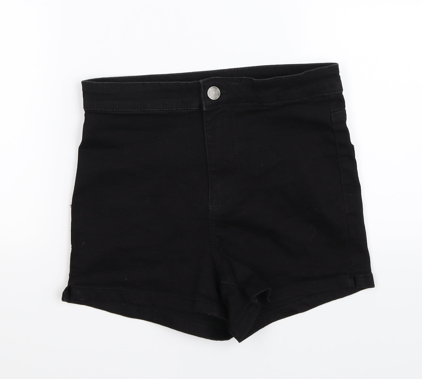 Denim Co Womens Black  Denim Hot Pants Shorts Size 8