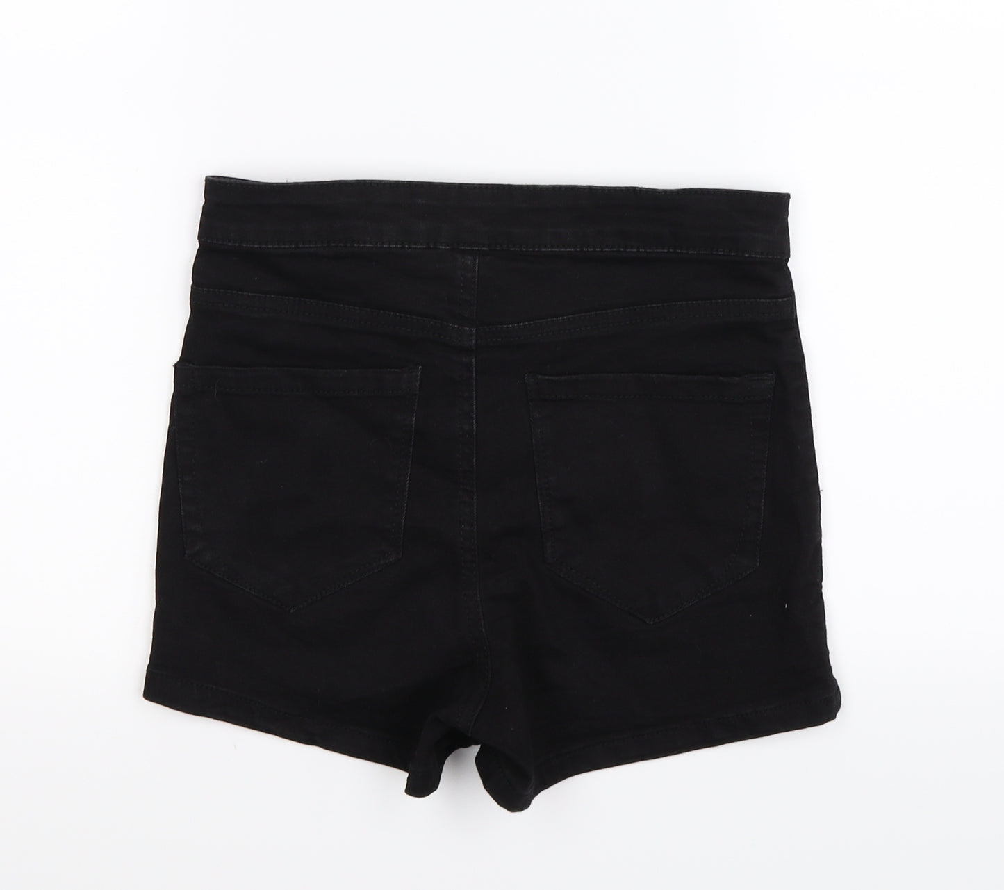 Denim Co Womens Black  Denim Hot Pants Shorts Size 8
