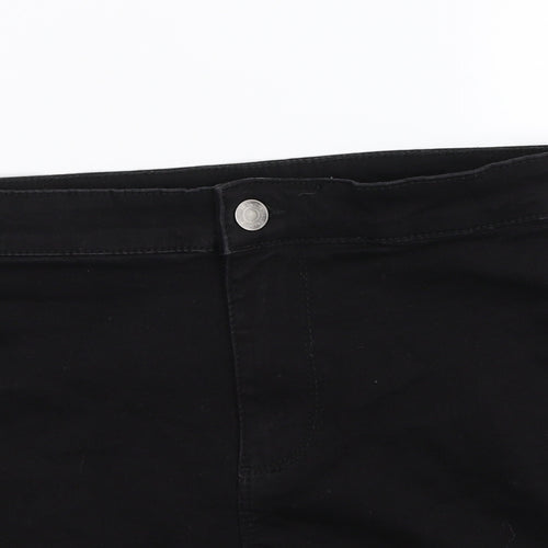 Denim Co Womens Black  Denim Hot Pants Shorts Size 8