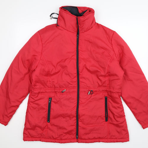 Anne De Lancay Womens Pink   Jacket Coat Size L