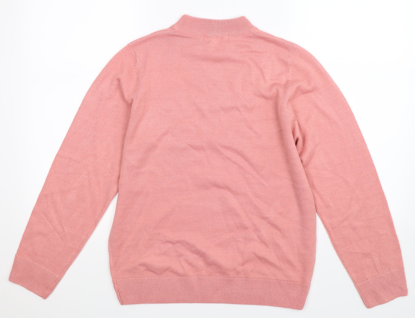 Preworn Womens Pink  Knit Pullover Jumper Size 14