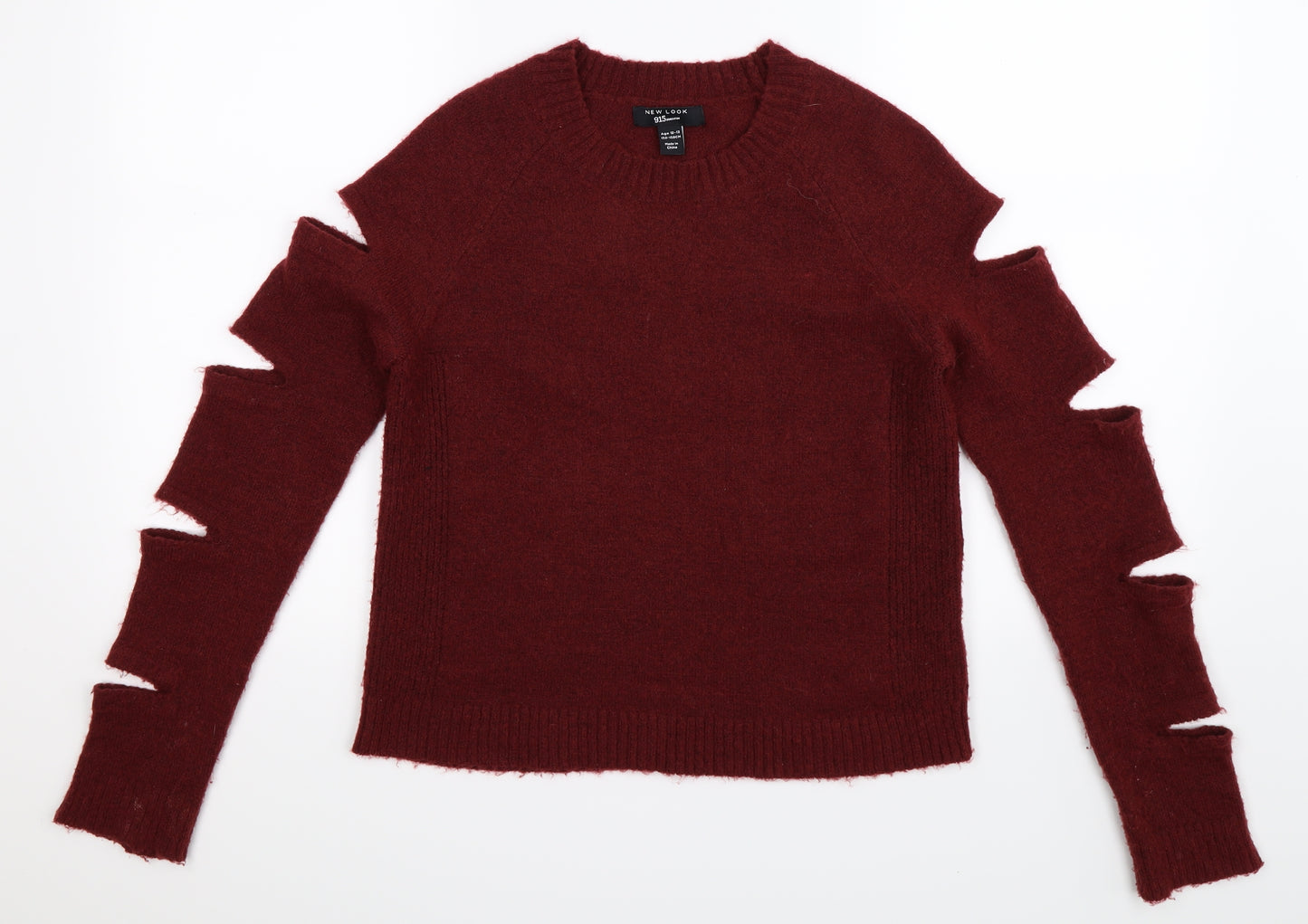 New Look Girls Brown  Knit Pullover Jumper Size 12-13 Years
