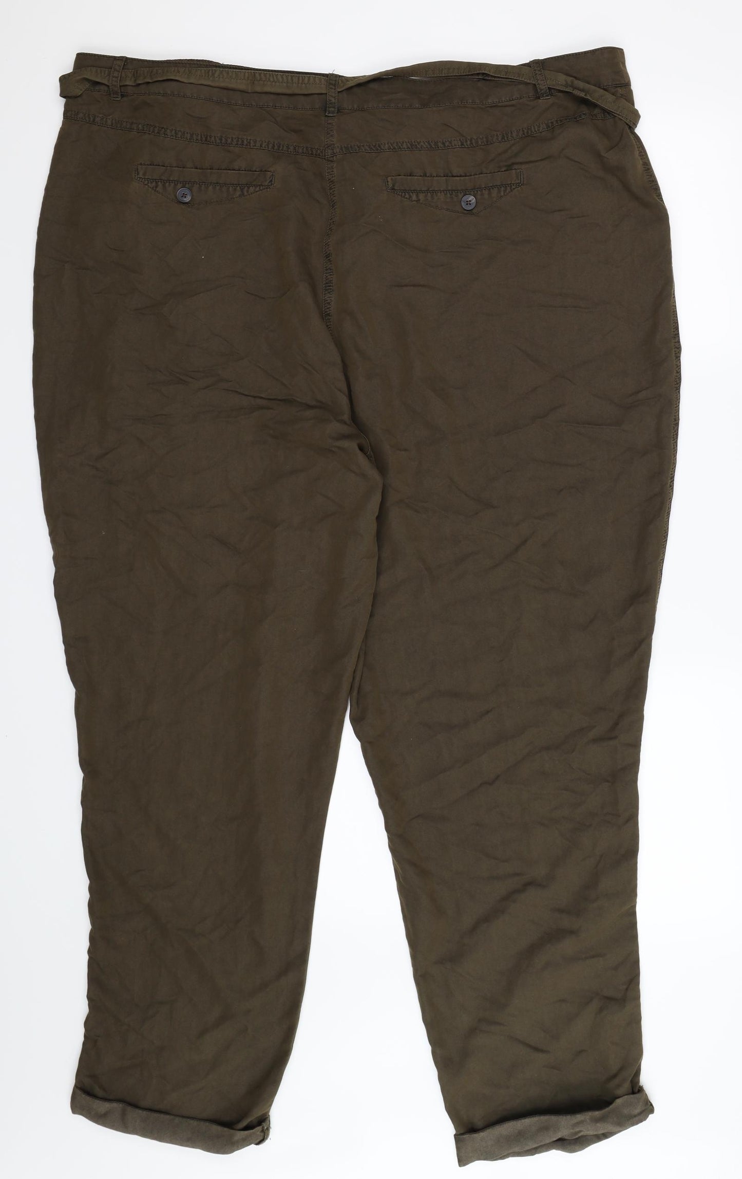 New Look Womens Brown   Trousers  Size 24 L29 in