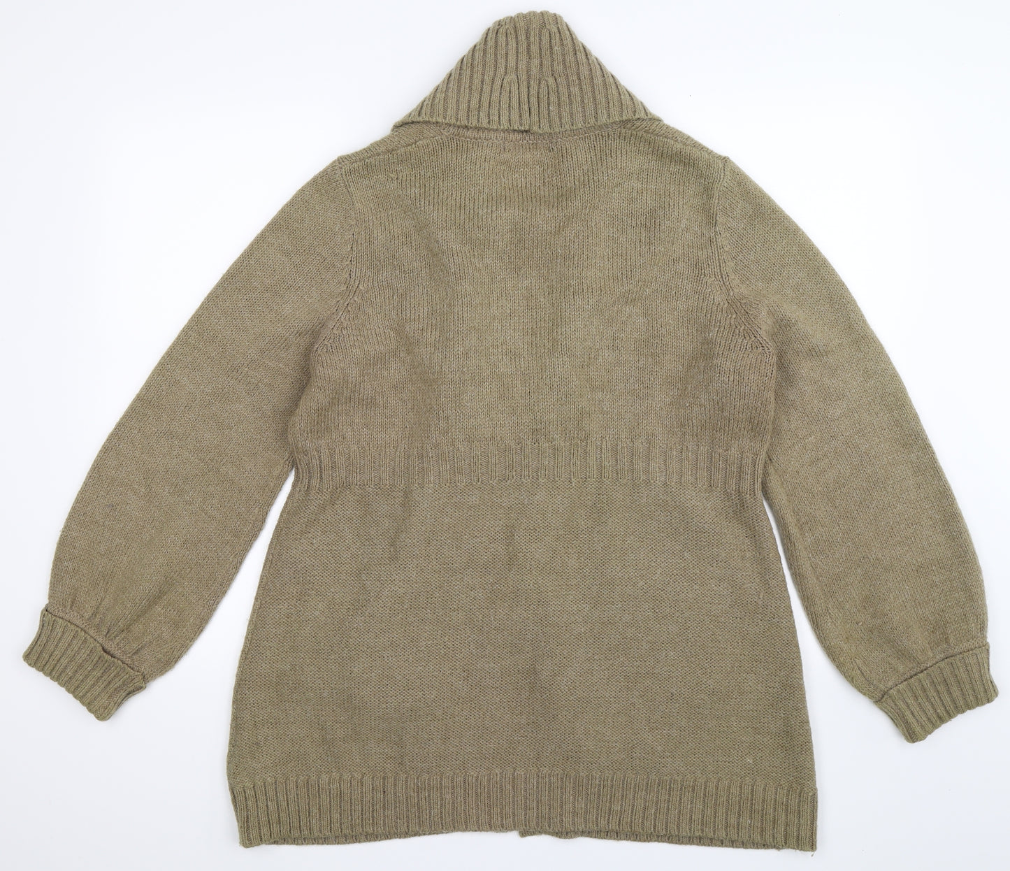 mamas & papas Womens Beige  Knit Cardigan Jumper Size 18