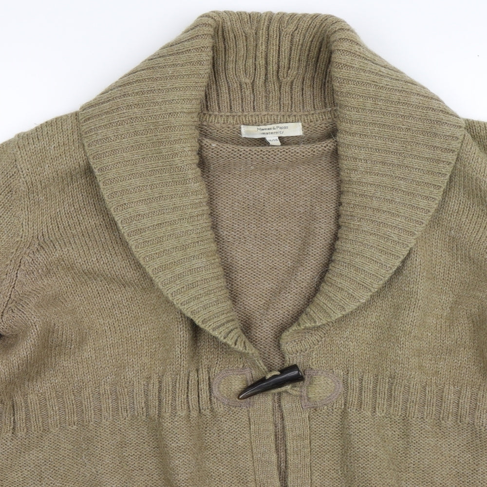 mamas & papas Womens Beige  Knit Cardigan Jumper Size 18