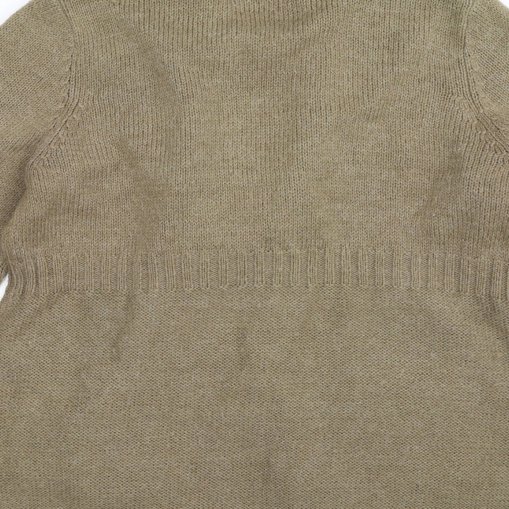 mamas & papas Womens Beige  Knit Cardigan Jumper Size 18