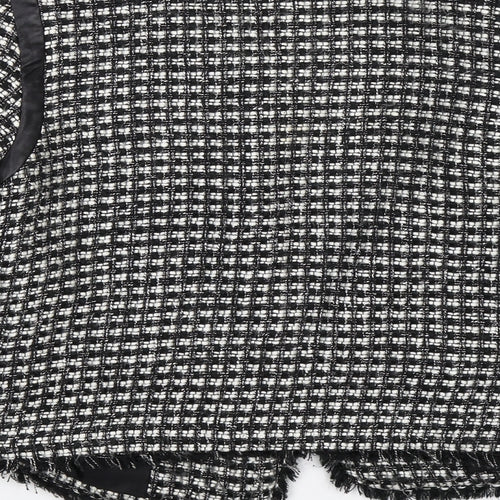 Warehouse Womens Grey Check  Jacket Blazer Size 8